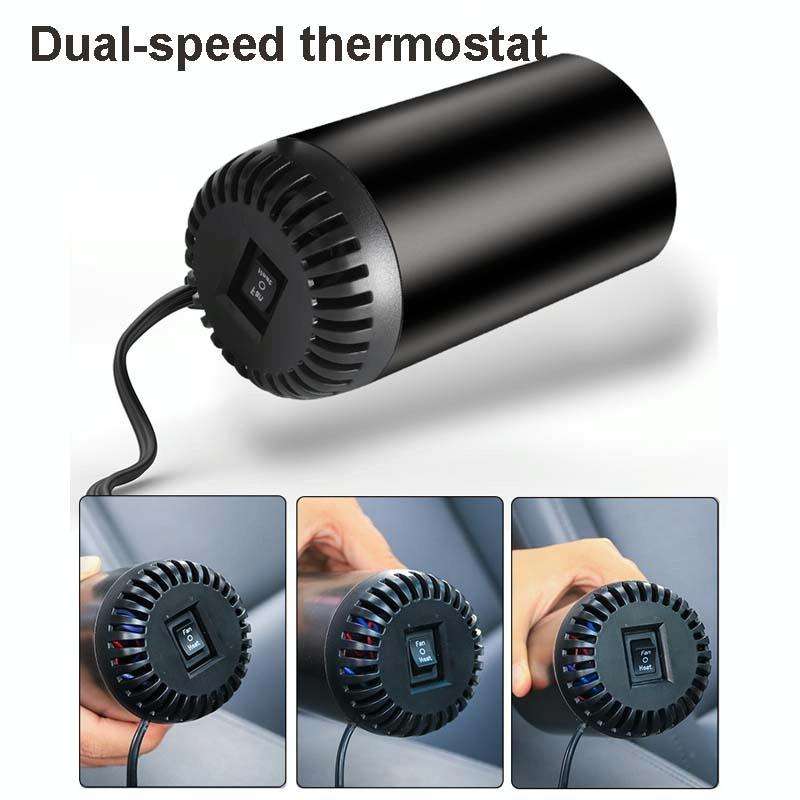 Car Heater High-Power Cylinder Heater 12V Defogging Defroster, Style:Ordinary 8111