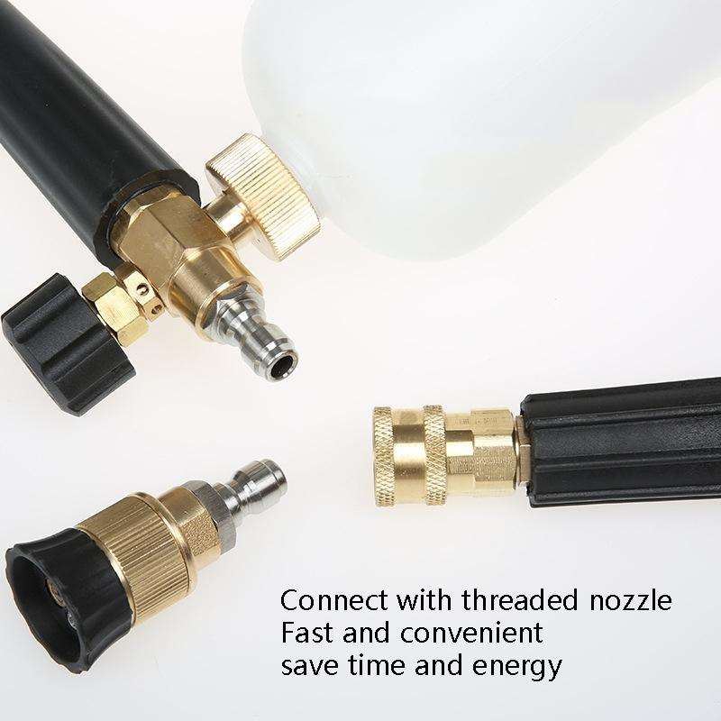 2 Sets High Pressure Spray Head Fast Insertion 1/4 Quick Pure Copper Joint(Internal M14 Female+Ou...