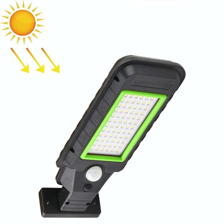 72 LED Solar Lamp Body Induction Wall Lamp LED Outdoor Waterproof Lighting Street Lamp(Green Edge)