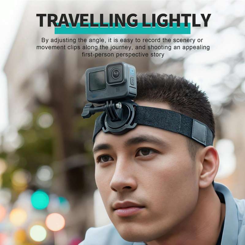 STARTRC Action Camera Magnetic POV View Bracket 2 in 1 Quick Release Headband Wristband