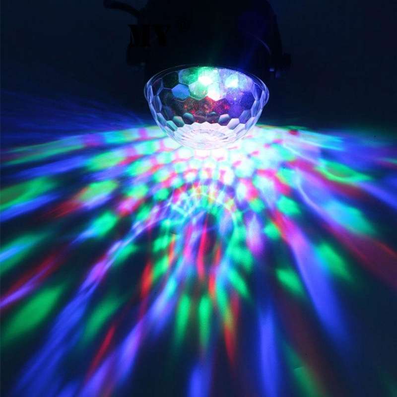 YouOKLight YK2278 3W Sound Activated Party DJ Lighting RBG Disco Ball Strobe Lamp Stage Par Light...