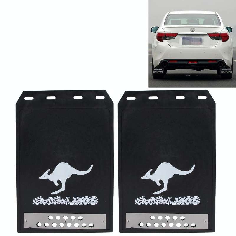 Premium Heavy Duty Molded Splash Front and Rear Mud Flaps Guards, Medium Size, Random Pattern Del...