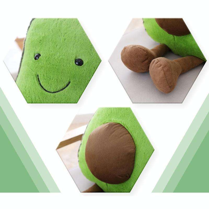 Cute Cartoon Avocado Plush Pillow Toy 22~45Cm Avocado With Feet Children Fruit Avocado Stuffed Pl...