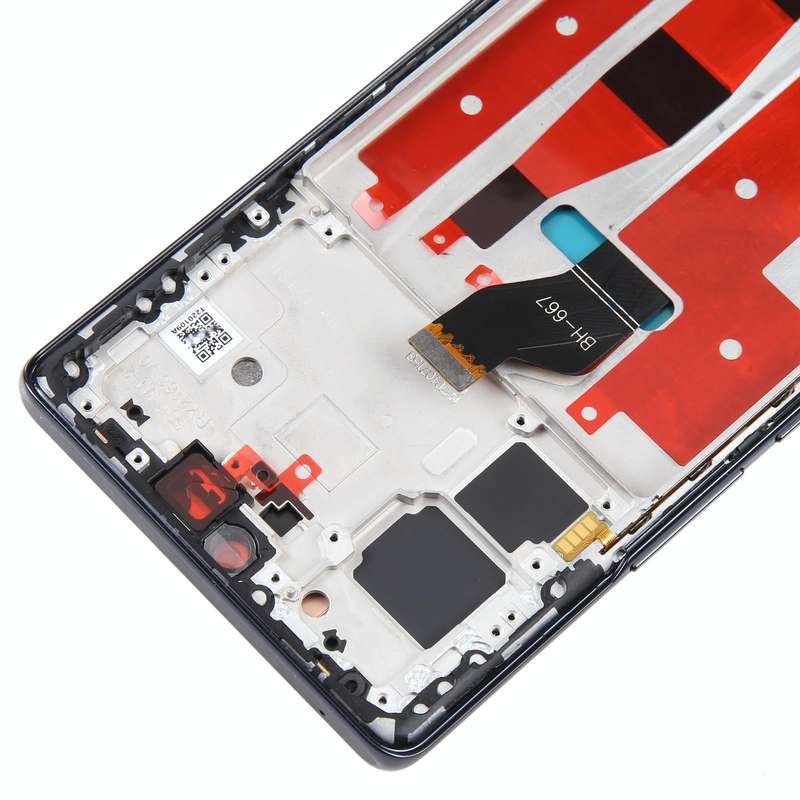 Original LCD Screen For Honor 70 Digitizer Full Assembly with Frame(Black)
