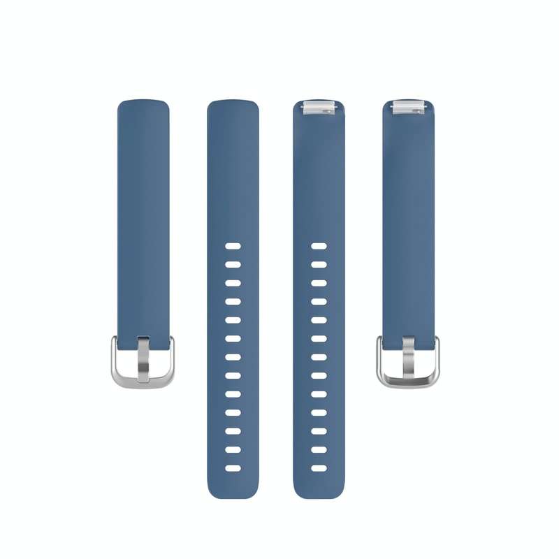 For Fitbit Inspire 2 TPE Watch Band, Size:L(Rock Cyan)
