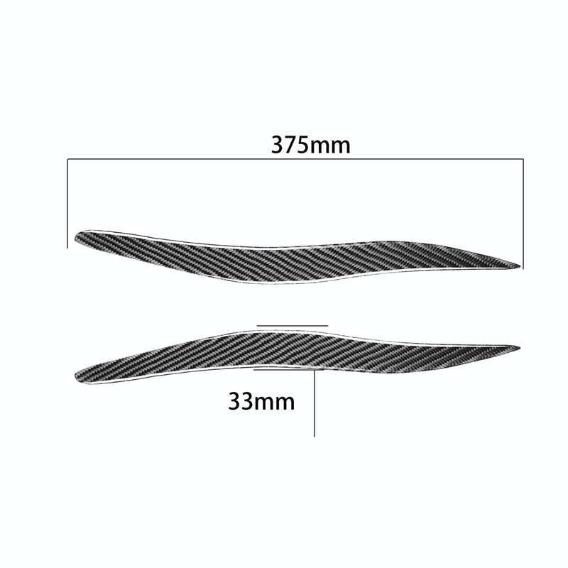 2 PCS / Set Carbon Fiber Car Lamp Eyebrow Decorative Sticker for Lexus IS250/ IS300 2006-2012, Dr...