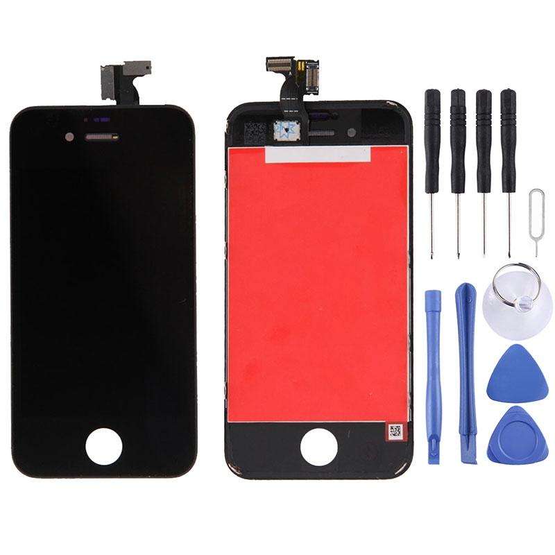 Digitizer Assembly (LCD + Frame + Touch Pad) for iPhone 4(Black)