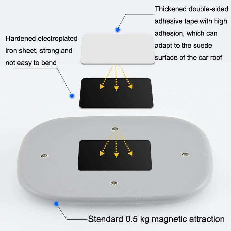 Y-975 Car Reading LED Trunk Light(Black Shell - White Light)