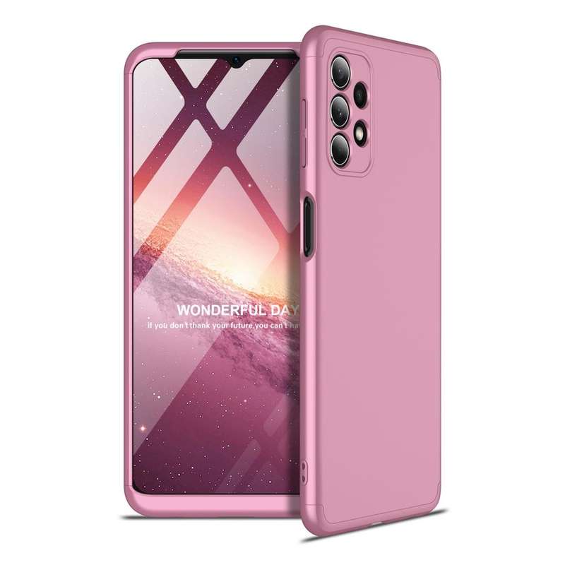 For Samsung Galaxy A32 4G GKK Three Stage Splicing Full Coverage PC Case(Rose Gold)