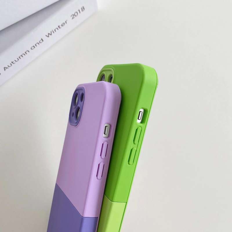 For iPhone 14 Plus 3 in 1 Liquid Silicone Phone Case(Light Purple)