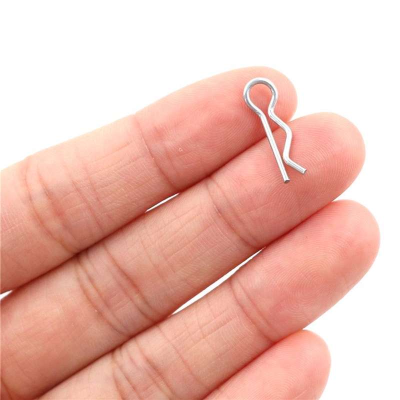 1000 PCS / Pack Stainless Body Shell Clip Pin Electric Oil Truck Universal R Buckle, Specificatio...