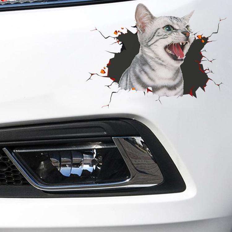 4 PCS 3D Simulation Animal Personality Car Stickers Glass Car Door Scratches Decorative Occlusion...