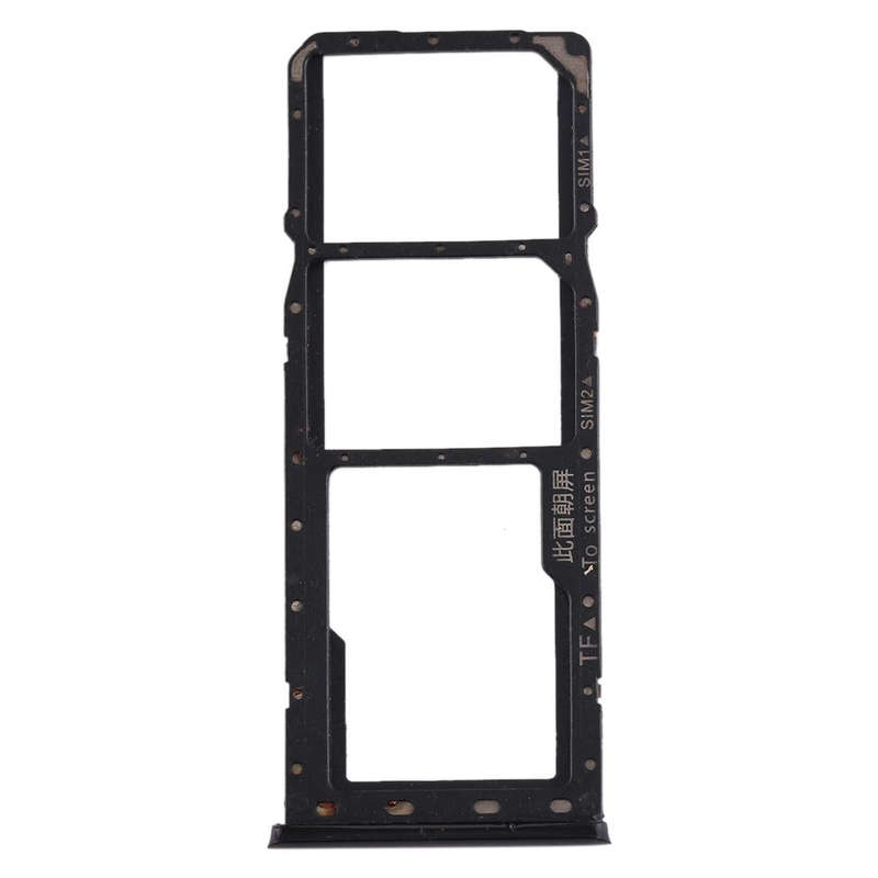 For OPPO Realme 3 SIM Card Tray + SIM Card Tray + Micro SD Card Tray (Black)