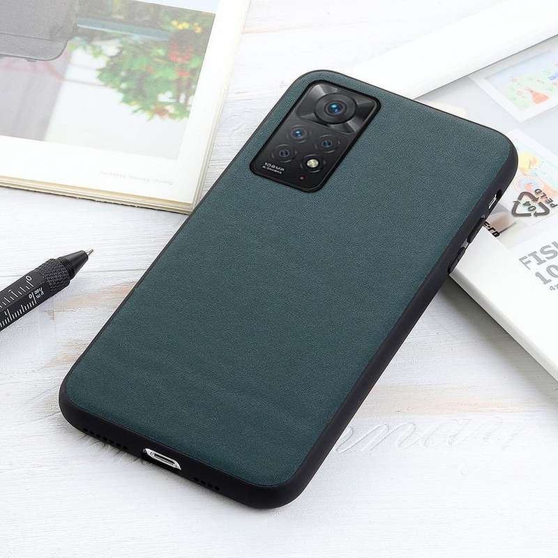 For Xiaomi Redmi Note 11 Pro Global Accurate Hole Sheep Texture Leather Shockproof Phone Case(Green)