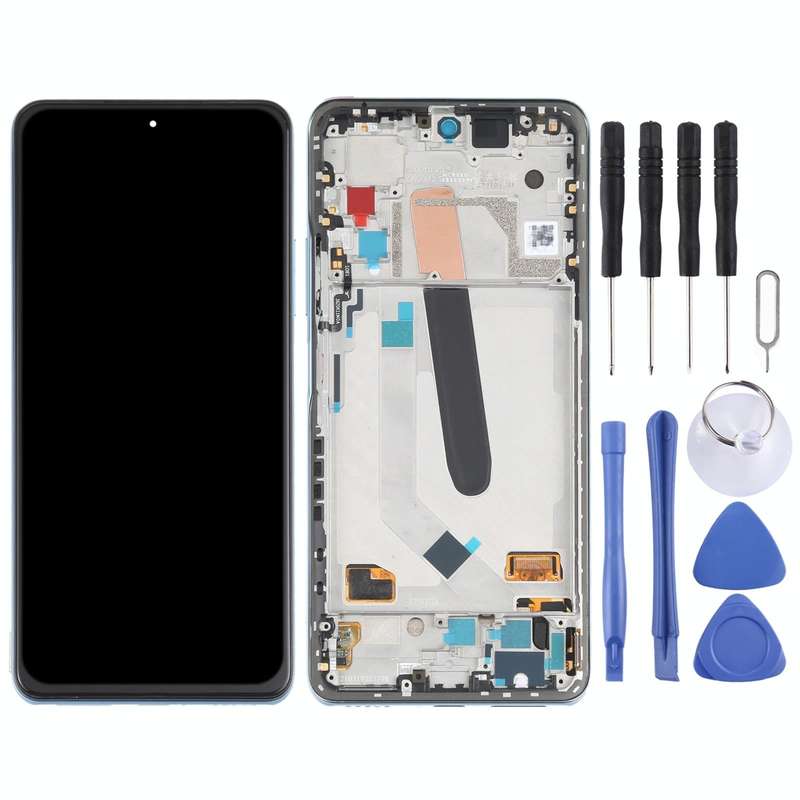 AMOLED Material Original LCD Screen and Digitizer Full Assembly With Frame for Xiaomi Redmi K40 /...