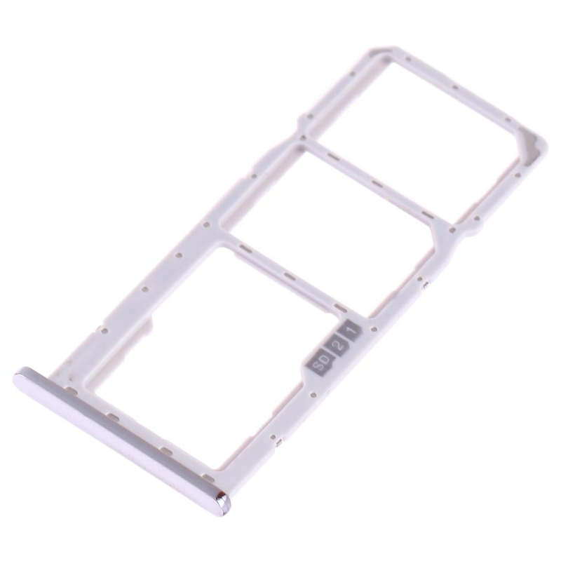 SIM Card Tray + SIM Card Tray + Micro SD Card Tray for Asus ZenFone Max Pro (M2) ZB631KL(Silver)