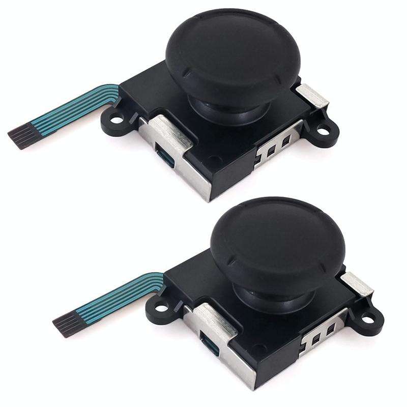 For Nintendo Switch 2pcs Game Console 3D Left Right Interoperability Rocker Remote Sensing Joysti...