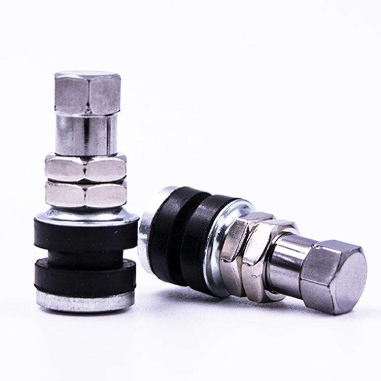 20 PCS Motorcycle Tubeless Tire Valve Stainless Steel Straight Mouth(TR161)