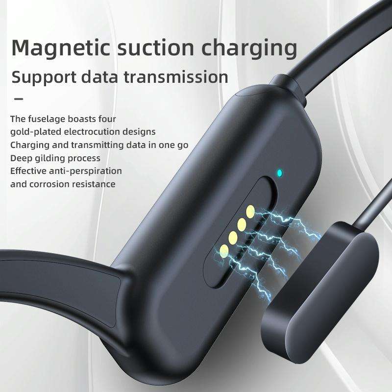 DG-X18 Bone Conduction Bluetooth Headphones Swimming IPX8 Waterproof Sports Headphones, Memory Ca...