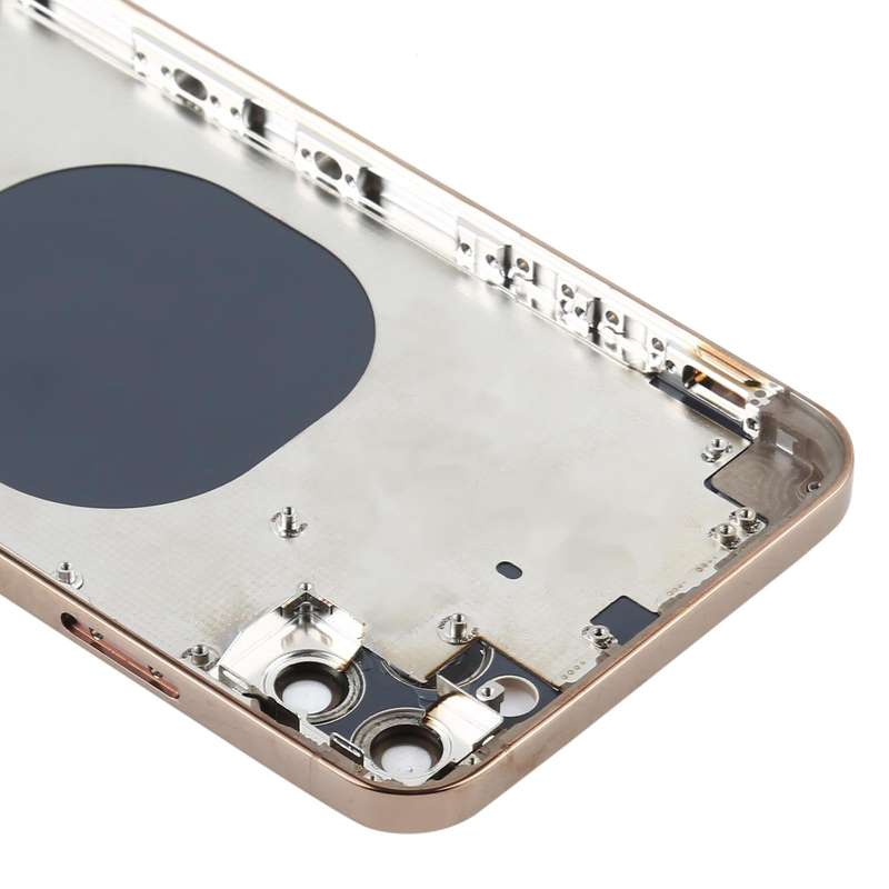 Back Housing Cover with Appearance Imitation of iP12 Pro Max for iPhone XS Max(Gold)