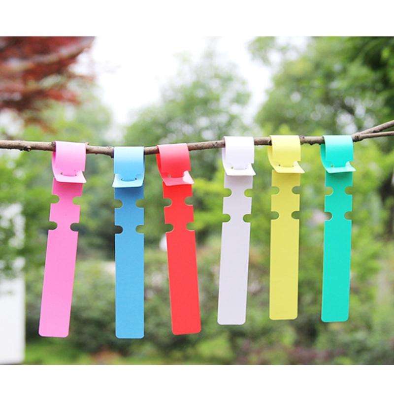 100 PCS Gardening Plant Sapling Seed Hanging Tree Label(White)