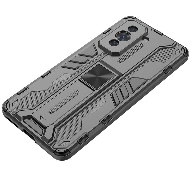 For Huawei Nova 10 Pro 4G Supersonic PC + TPU Shock-proof Protective Phone Case with Holder(Grey)