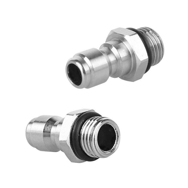 2 Sets High Pressure Spray Head Fast Insertion 1/4 Quick Pure Copper Joint(Internal M14 Female+Ou...