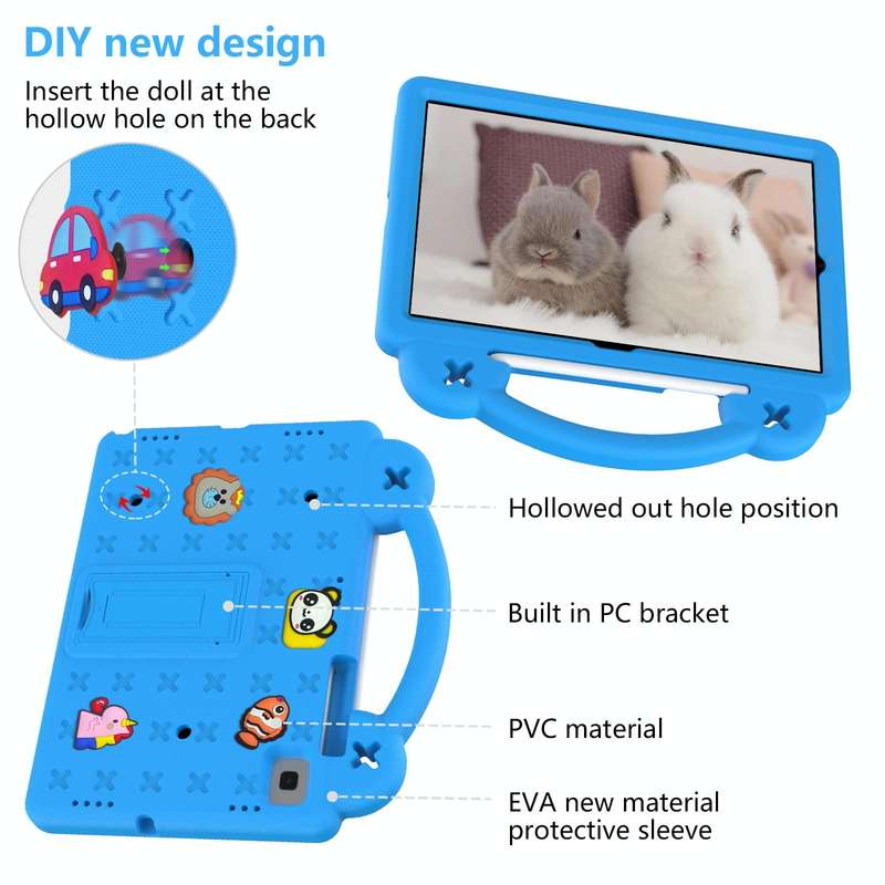 For Samsung Galaxy Tab S6 10.5 2019 T860/T865 Handle Kickstand Children EVA Shockproof Tablet Cas...
