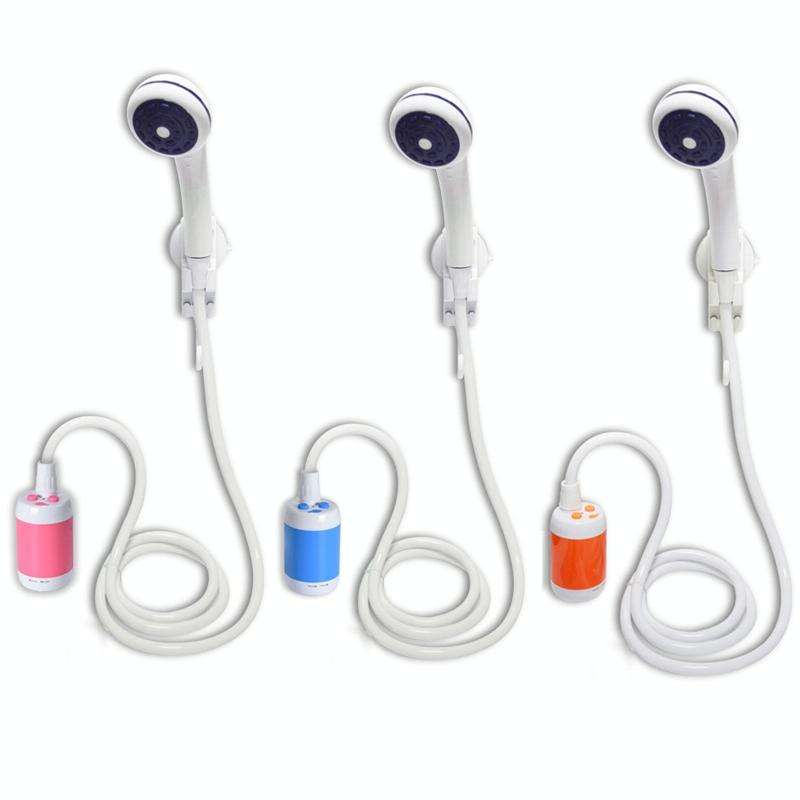 LLT-ES01 Electric Pet Shower Outdoor Camping Bath Device, Style: Standard (Orange White)