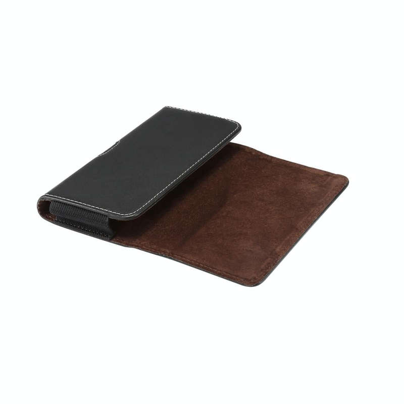 Men Lambskin Texture Multi-functional Universal Mobile Phone Waist Pack Leather Case for 6.3 Inch...