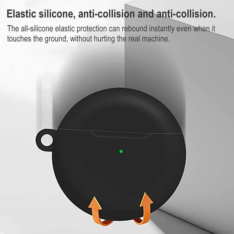 For Huawei Freebuds 4 Full Coverage Waterproof Silicone Wireless Earphone Protective Case with Ho...
