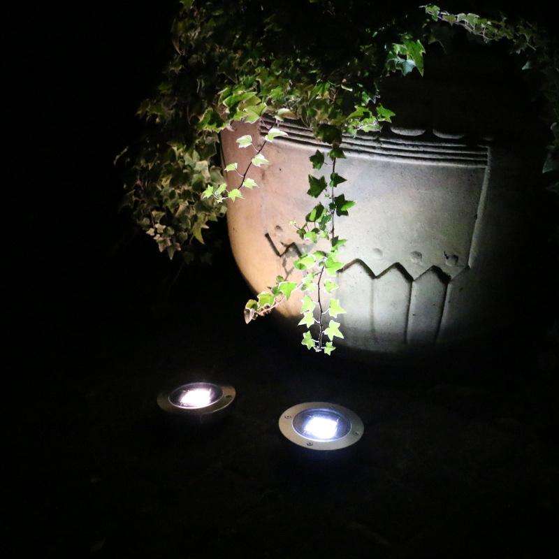 Outdoor Solar Buried Light Household Garden Grass Ground Waterproof Lamp(White Light)