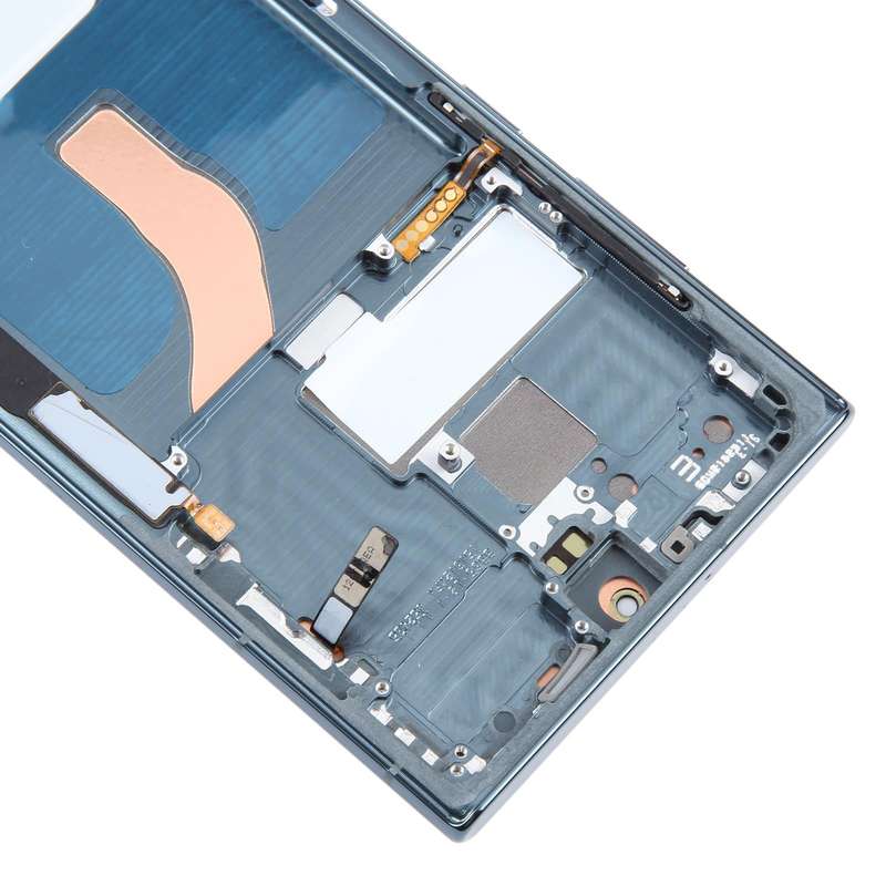 For Samsung Galaxy S22 Ultra 5G SM-S908B Original LCD Screen Digitizer Full Assembly with Frame (...