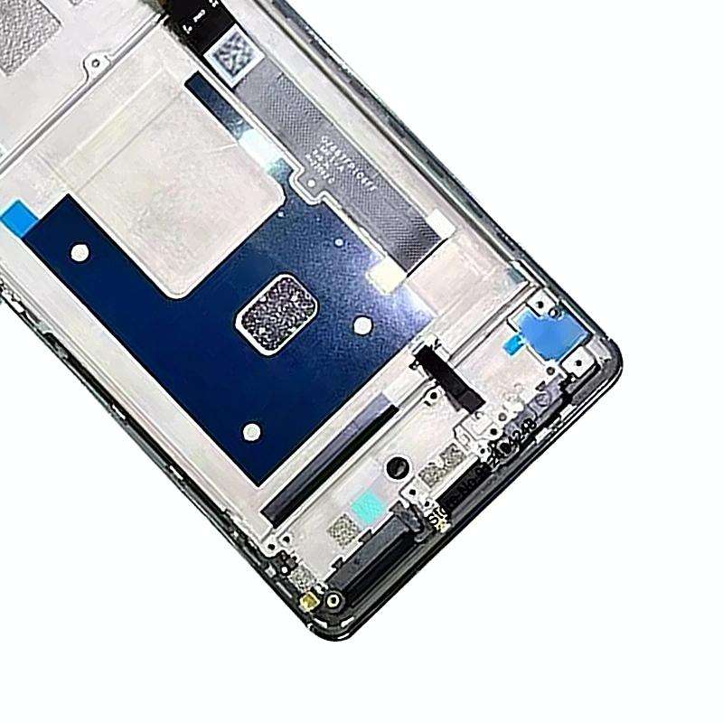 AMOLED LCD Screen For ZTE Axon 40 Pro A2023 Digitizer Full Assembly with Frame(Black)