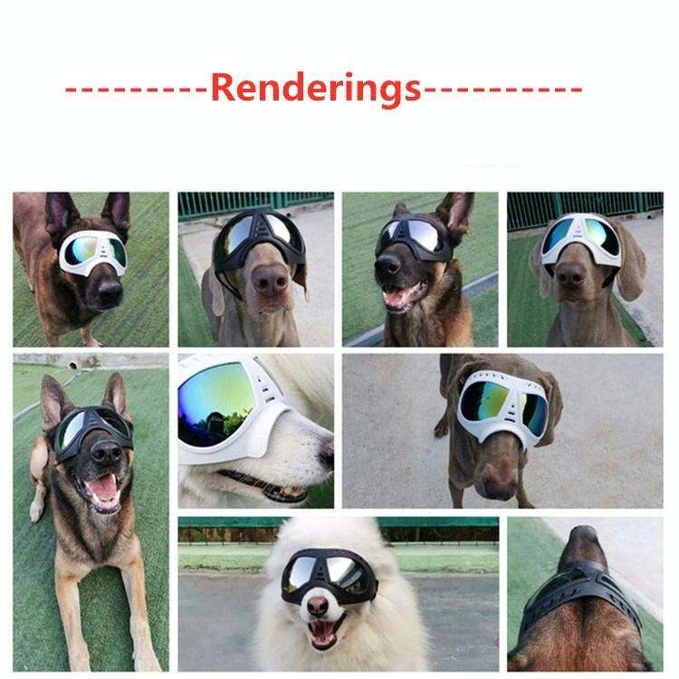 Pet Mask Glasses Waterproof And Snowproof Soft Frame Goggles Dog Supplies Sunglasses(Black)