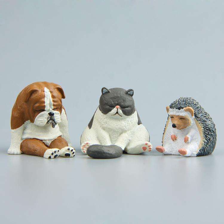 Warm Series Sitting Sleepy Zoo Figure Fridge Magnets(Brown Bear)