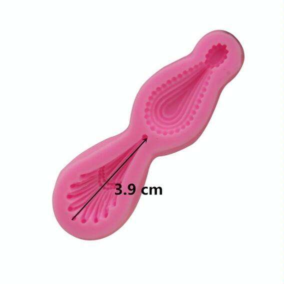 2 PCS Gemstone Pendant Silicone Mold Fondant Chocolate Mold DIY Baking Cake Decorating Edge Tool ...