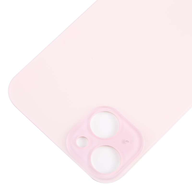 For iPhone 15 Plus Glass Battery Back Cover(Pink)
