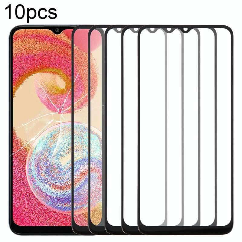 For Samsung Galaxy A04e SM-A042F 10pcs Front Screen Outer Glass Lens with OCA Optically Clear Adh...
