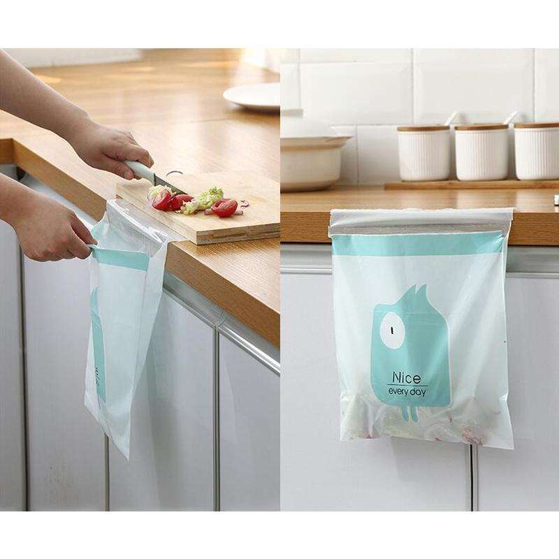 15 PCS Creative Cute Car Garbage Bag Paste-type Cleaning Bag for Car Interior(Gray)