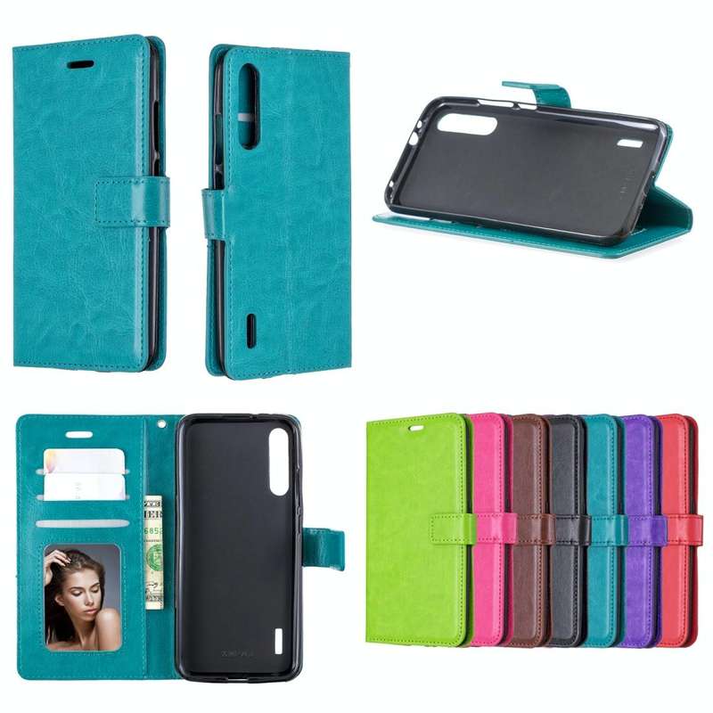 For Xiaomi Mi A2 Crazy Horse Texture Horizontal Flip Leather Case with Holder & Card Slots & Wall...