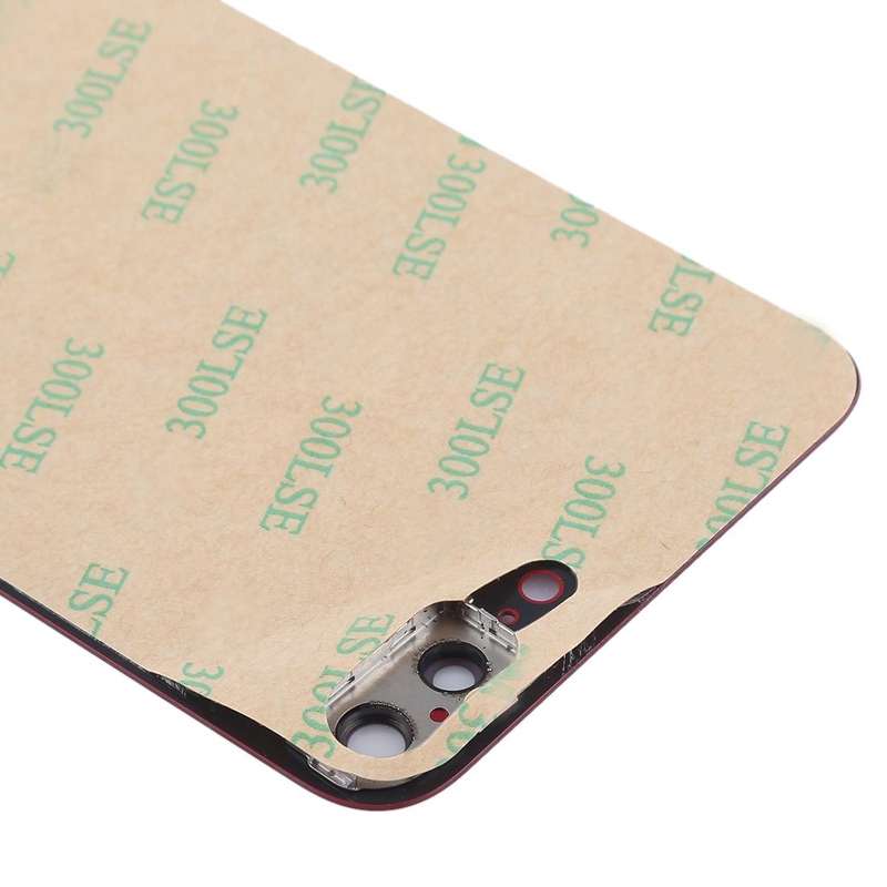 Back Cover with Adhesive for iPhone 8 Plus(Red)