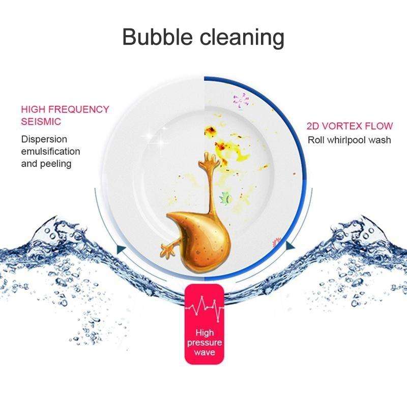 GYB001 Mini-ultrasonic Dishwasher Portable USB Charging Fruit Cleaner, Neutral Packaging(Champagn...