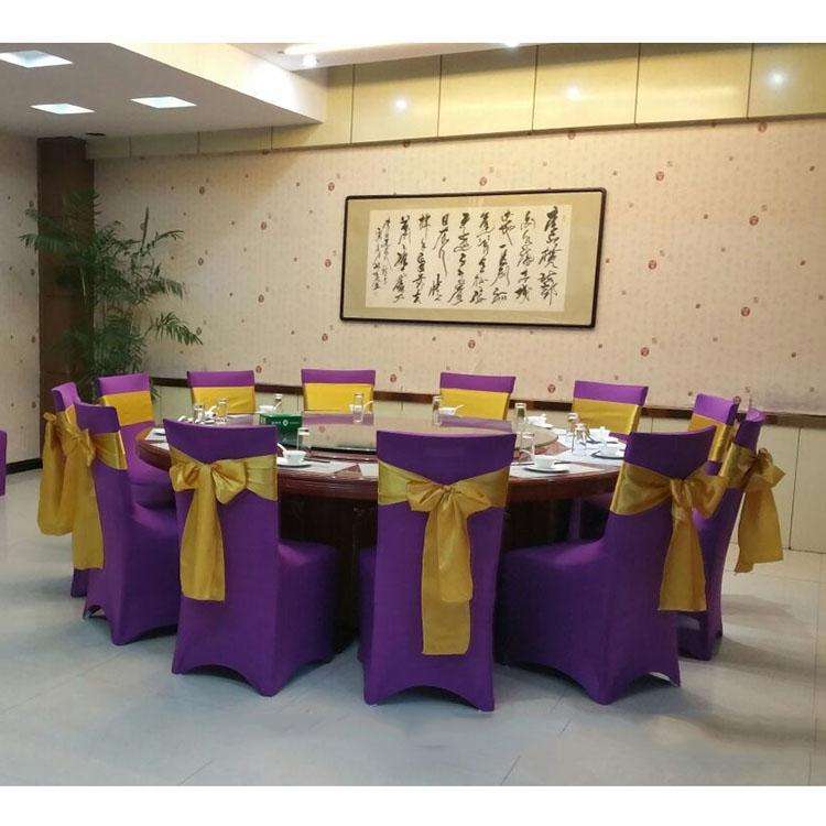 Elastic Chair Cover Weddings Banquet Restaurant Chair Covers(Red)