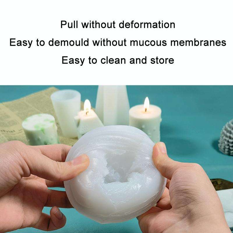 DIY Christmas Candle Aromatherapy Gypsum Silicone Mold, Shape: Snow House 3