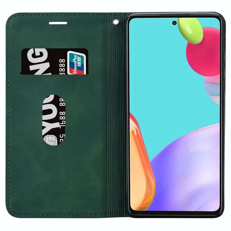 For Honor X8 / X30i Frosted Business Magnetic Flip Leather Phone Case(Green)