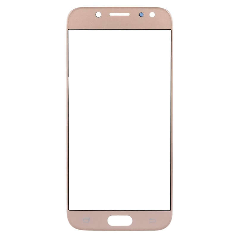 For Samsung Galaxy J5 (2017) / J530 10pcs Front Screen Outer Glass Lens (Gold)