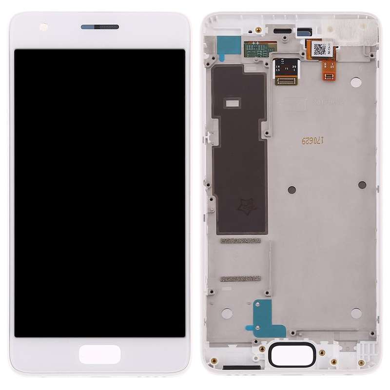 OEM LCD Screen for Lenovo ZUK Z2 Digitizer Full Assembly with Frame (White)
