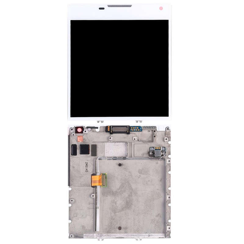 Original LCD Screen for BlackBerry Passport Q30 Digitizer Full Assembly with Frame(White)