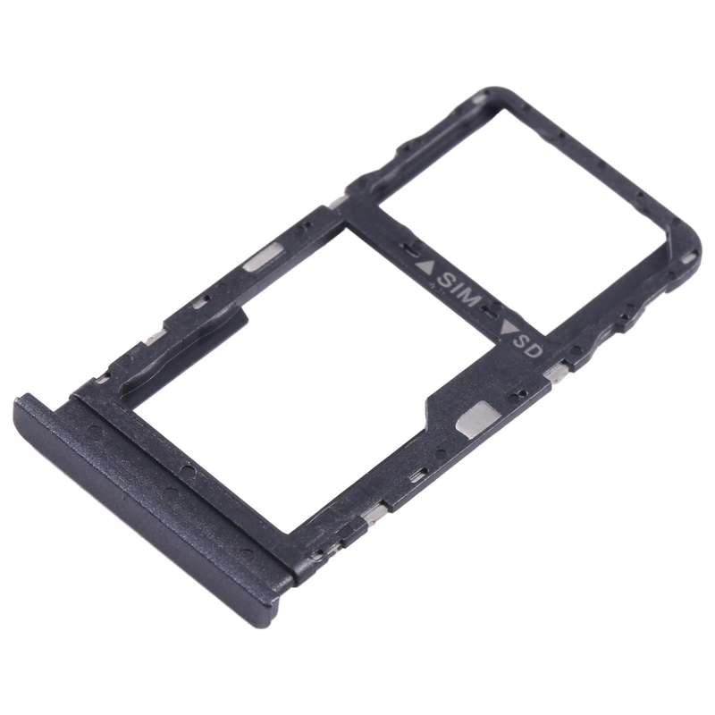 For TCL 40 XE Original SIM + Micro SD Card Tray(Black)